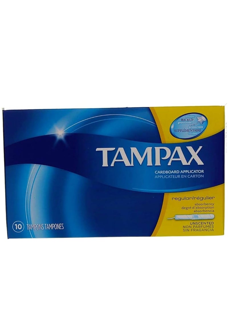 Tampax TAMPAX Regular Protection Tampons – 10 Count 