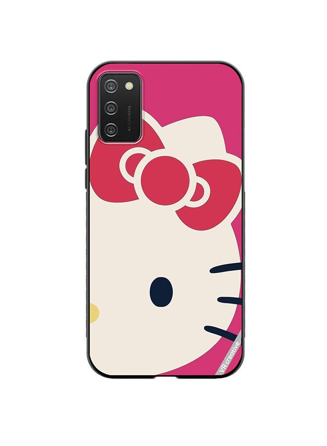 VR CREATIVE Protective Case Cover For Samsung Galaxy A02s Kitty Design Multicolour - Image 1