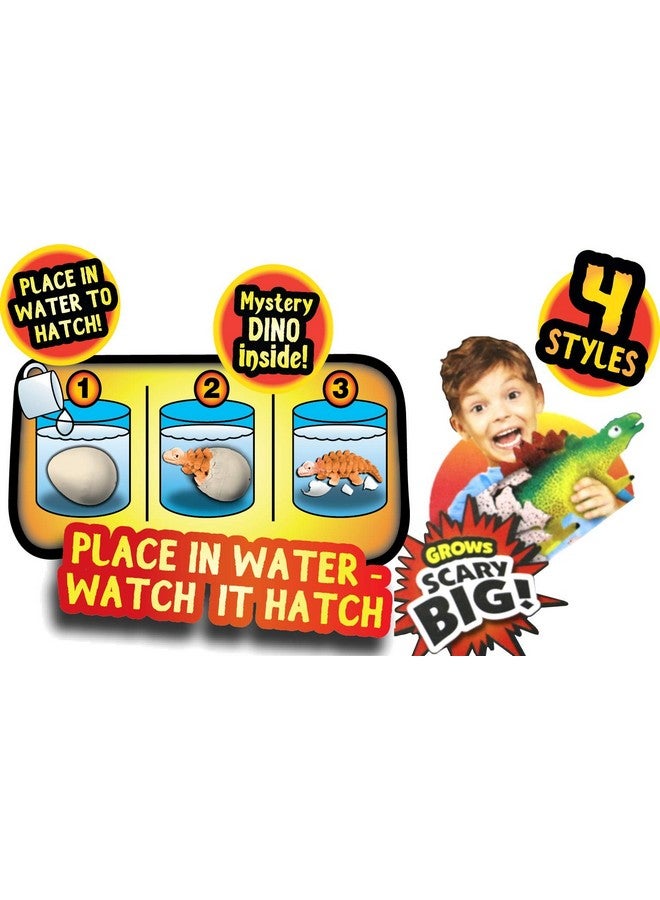 جا-رو ألعاب نمو بيض الديناصور العملاق (1 بيضة متنوعة) مفاجأة سحرية لتفقيس الحيوانات ونموها في الماء للأطفال والأولاد والبنات. هدايا حفلات الديناصورات بكميات كبيرة وحشوات سلة عيد الفصح. 1747-1S - Image 5