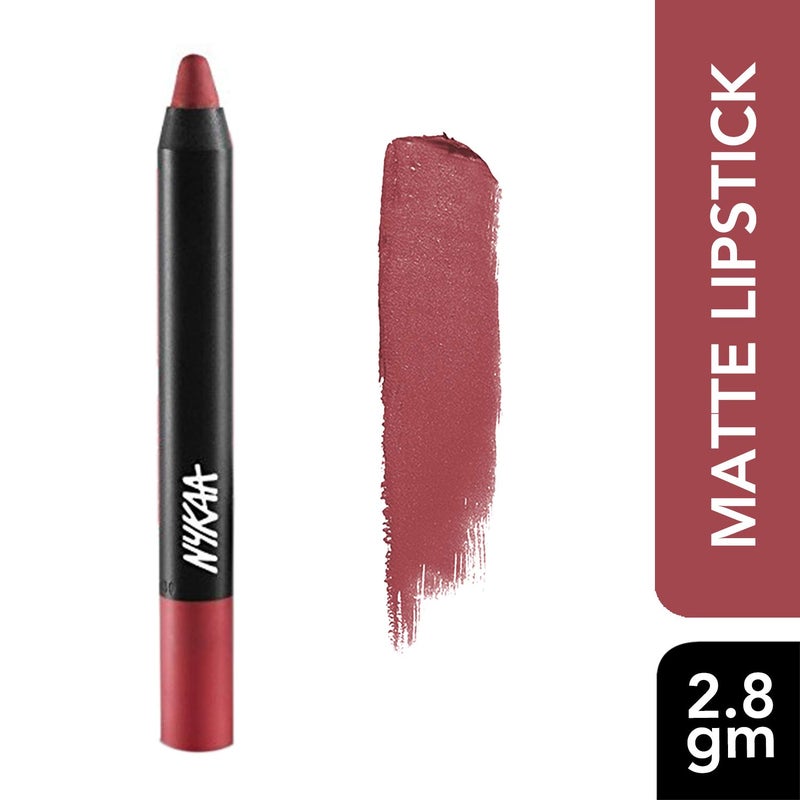 Nykaa MATTEilicious Lip Crayon Pink On Fleek shade No 03 With Prove Your Point Cosmetic Sharpener - Image 2