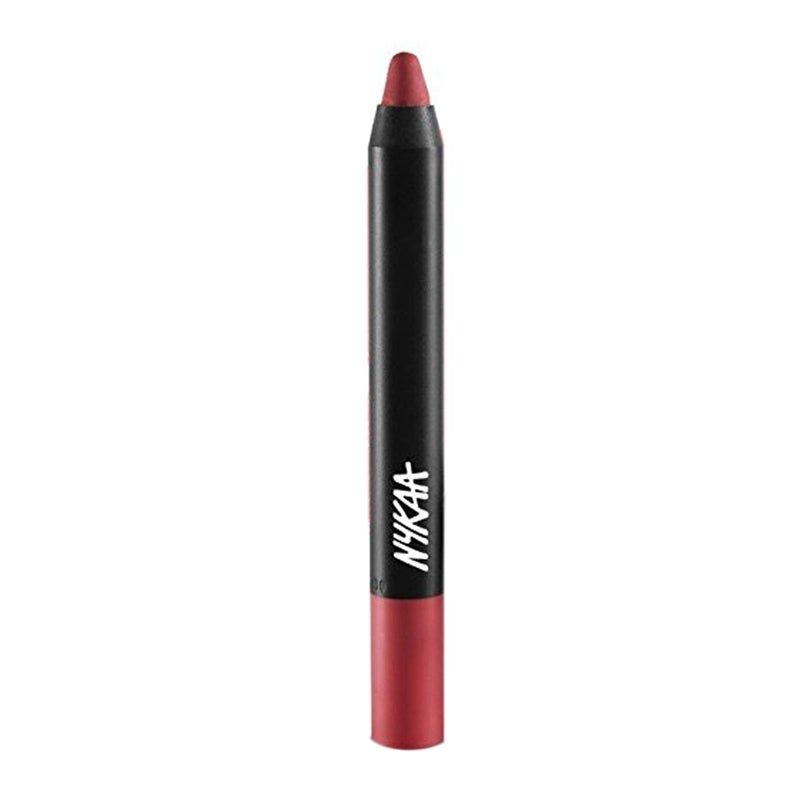 Nykaa MATTEilicious Lip Crayon Pink On Fleek shade No 03 With Prove Your Point Cosmetic Sharpener - Image 1