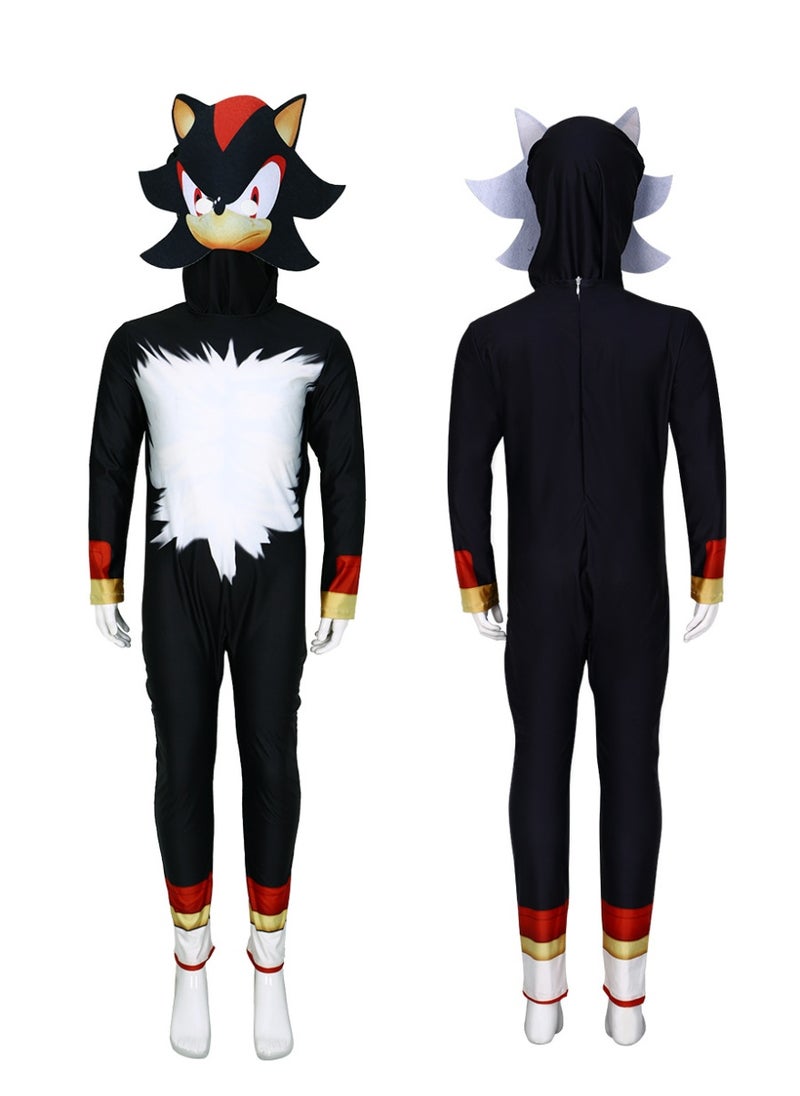 NIBEMINENT Halloween game role-playing Sonic the Hedgehog one-piece tight-fitting Suit Sonic  - Image 1
