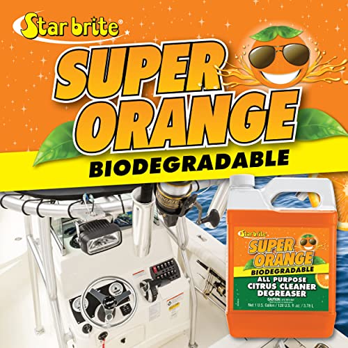 Star Brite ستار برايت سوبر أورانج منظف متعدد الأغراض مزيل الدهون - 1 جالون (094200N) - Image 2