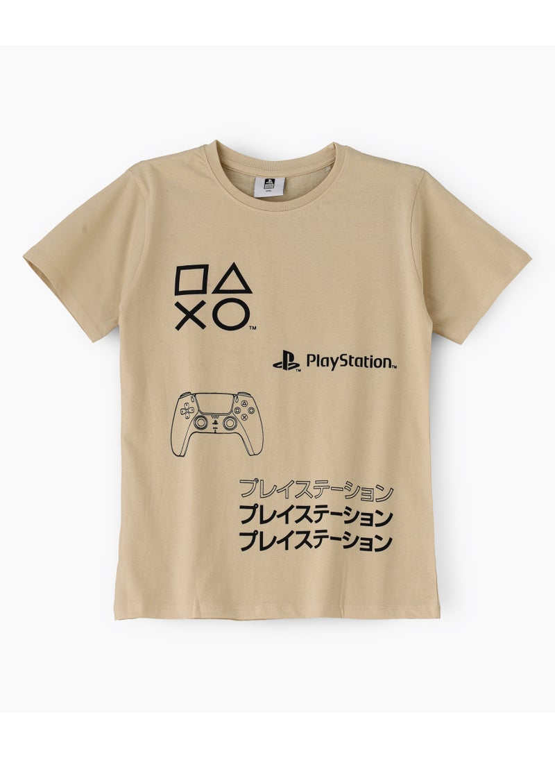 Playstation Graphic Print Round Neck Boys T-Shirt - Image 1