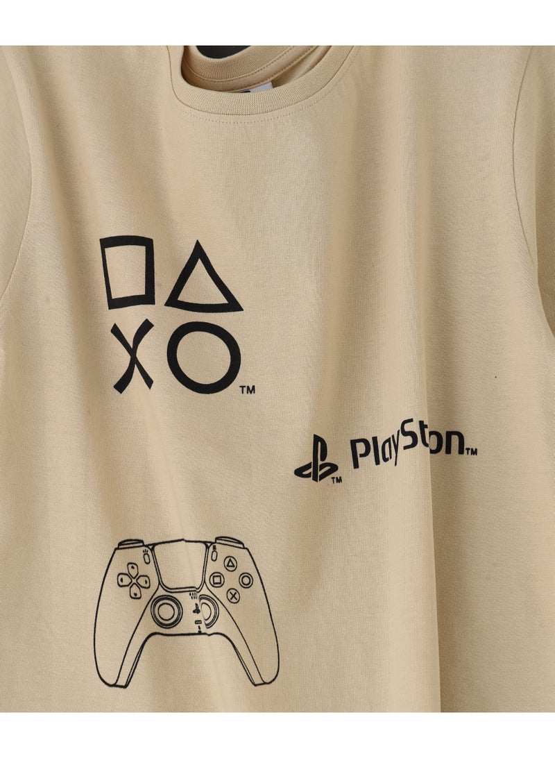 Playstation Graphic Print Round Neck Boys T-Shirt - Image 2