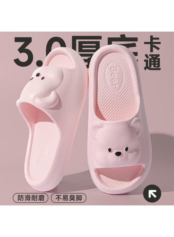 She enjoys Sheen Kids Cartoon Parent-child Slippers Indoor Bathroom Shower Slippers Tg330 Green 32-33 - Image 4