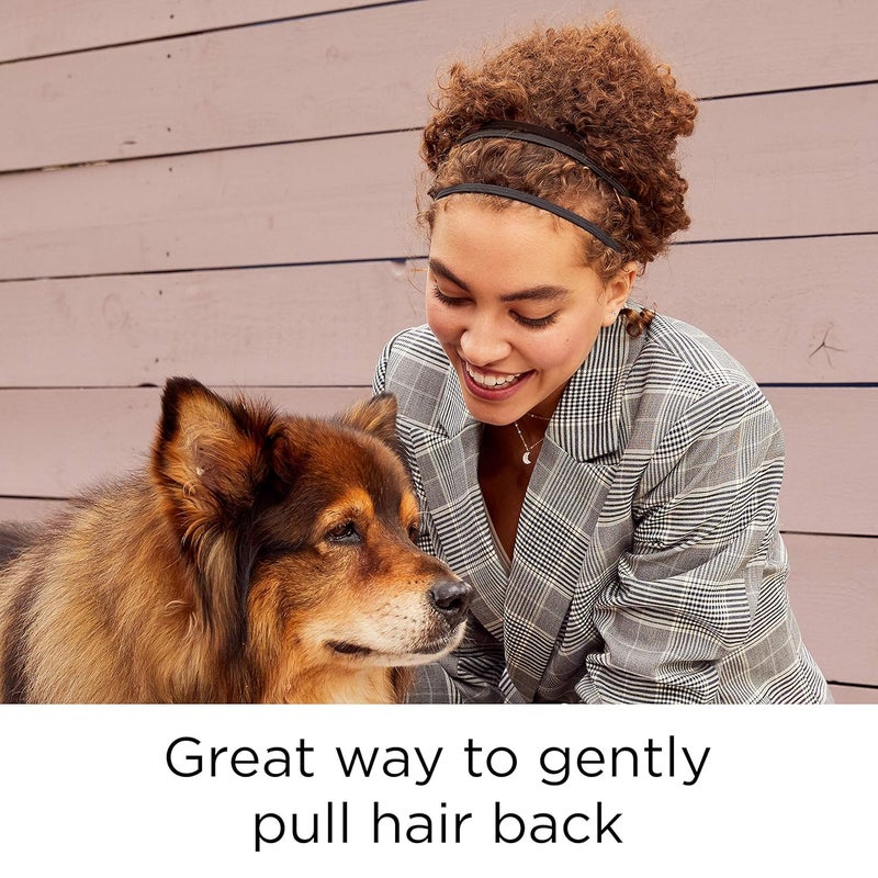 GOODY Womens Ouchless Thin Hair Flat Narrow Headwrap Black 6 Count Pack of 2 - Image 5