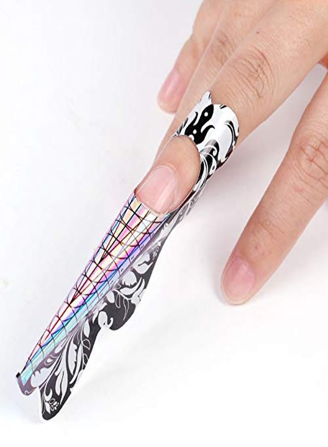 DOUBORQ 500Pcs Acrylic Nail Forms,Nail Extension Tips,Nail Forms For Acrylic Nails, Acrylic Nail/Uv Gel Nail Forms Guide Stickers Nail Art Equipment For Salon (Nail Forms Set) - Image 4