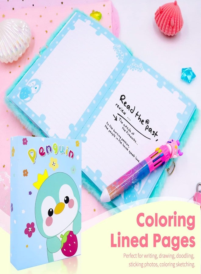 YOYTOO Fox Diary for Girls with Lock, Plush Fox Toys Gift for Teen Girls, Kids Fox Writing Journal Notebook, Birthday Gifts for Little Girls Ages 5 6 7 8 9 10-12 Year Old - Image 4