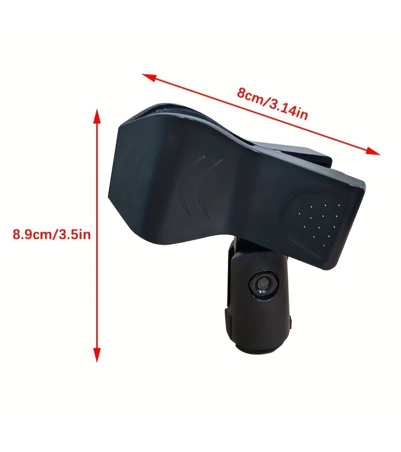 Rotatable Clip Set for Wired and Wireless Microphones 4Pcs Black - Image 4