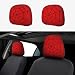 YANGDADA Red Spider Web Cute Car Head Rest Covers 2 Piece Elastic Car Seat Headrest Protector Universal Fit Most Vehicles Auto Interior Accessories for Women Men - Image 2