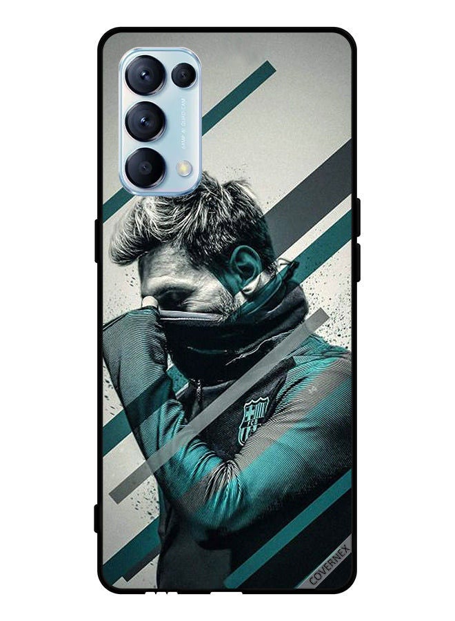 Covernex Protective Case Cover For Oppo Reno5 Pro 5G Messi Hiding Face - Image 1
