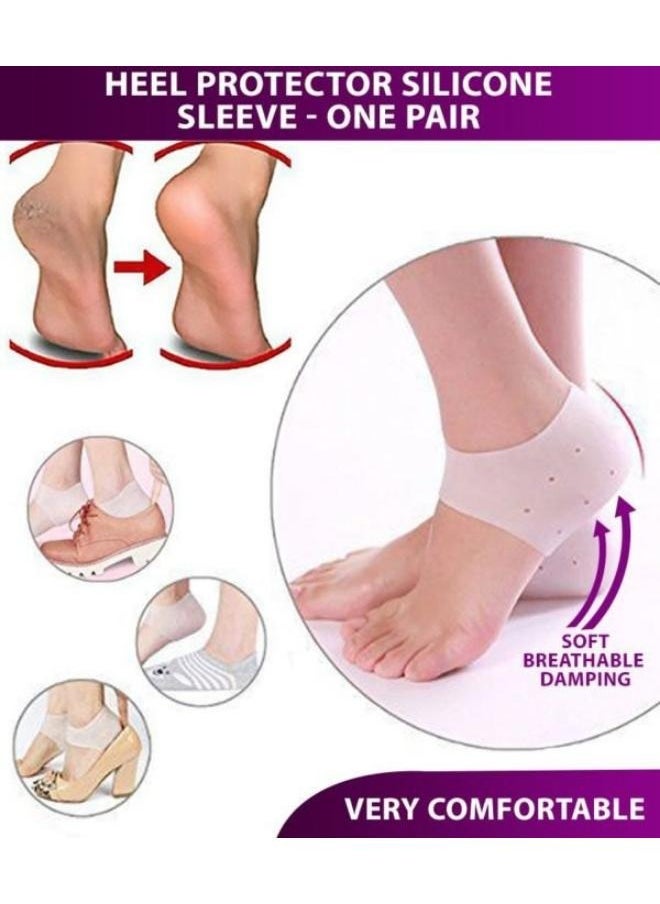 Generic Gel Foot Heel Anti-Crack Sets Protective Sleeve silicone  - Image 3