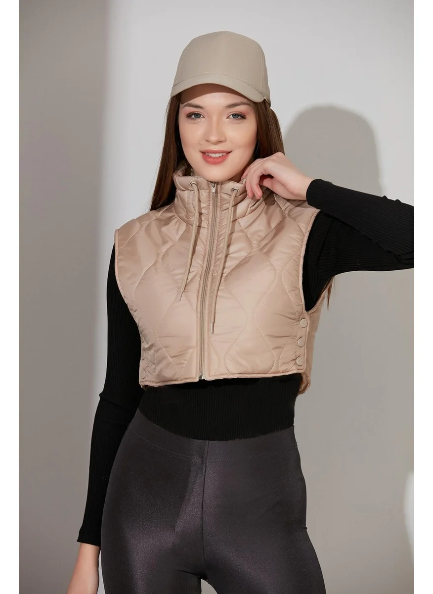 Alexander Gardi Alexandergardı Crop Quilted Vest (B21-909YL