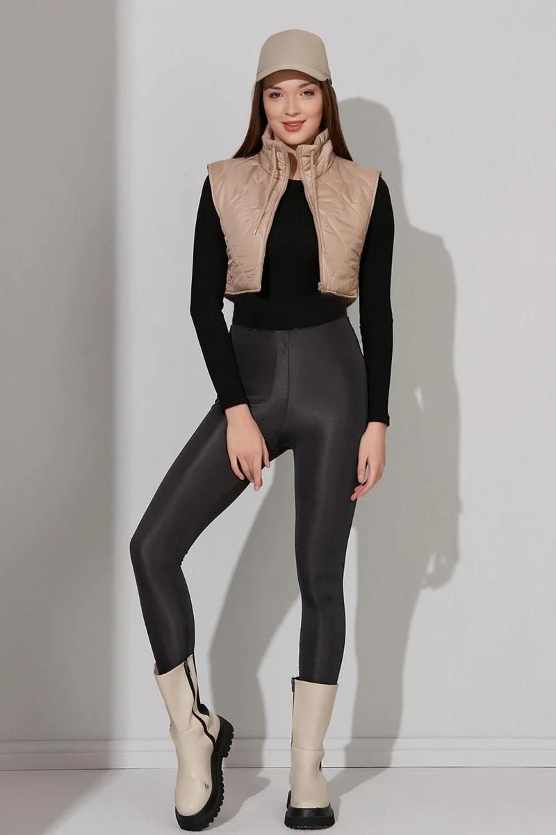 Alexander Gardi Alexandergardı Crop Quilted Vest (B21-909YL