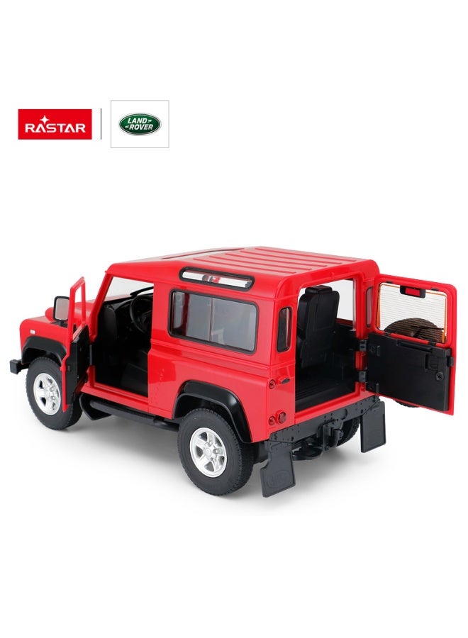 Rastar 1:14 Scale Land Rover Defender Remote Control Car, Officially Licensed Land Rover RC Toy Car for Kids - Image 2