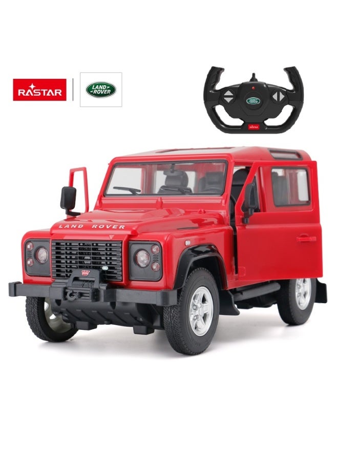 Rastar 1:14 Scale Land Rover Defender Remote Control Car, Officially Licensed Land Rover RC Toy Car for Kids - Image 1