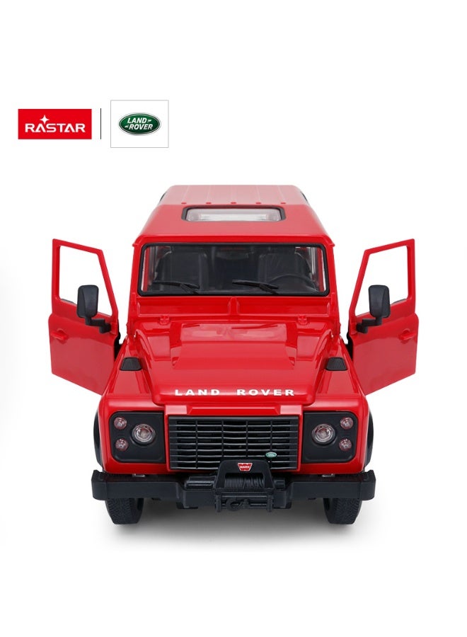 Rastar 1:14 Scale Land Rover Defender Remote Control Car, Officially Licensed Land Rover RC Toy Car for Kids - Image 3