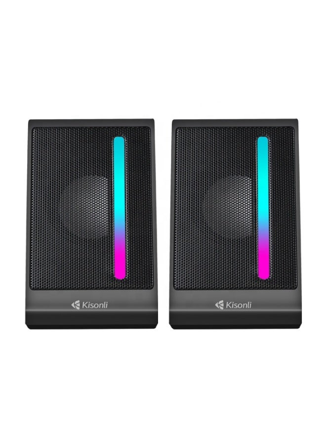 Kisonli X16 Mini USB 2.0 Speaker Portable Computer Speaker Speaker for Desktop Laptop PC - Image 4