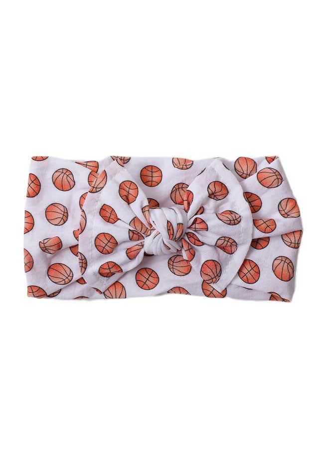 BBTDIN Baby Basketball Headband Turban Baby Basketball Bowknot Baby Basketball Hair Band Bow BTB12 (A2, Free Size) - Image 3