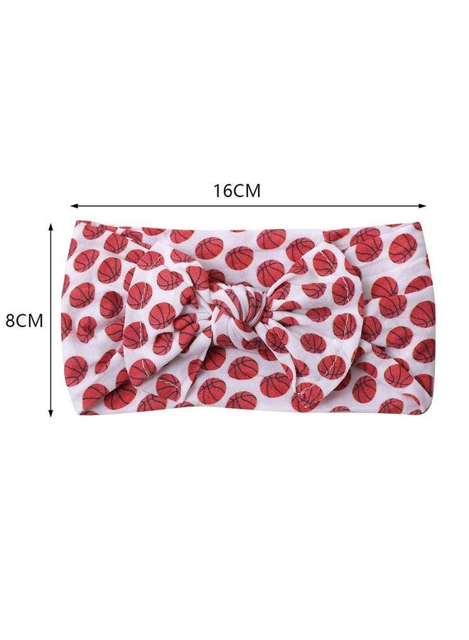BBTDIN Baby Basketball Headband Turban Baby Basketball Bowknot Baby Basketball Hair Band Bow BTB12 (A2, Free Size) - Image 4