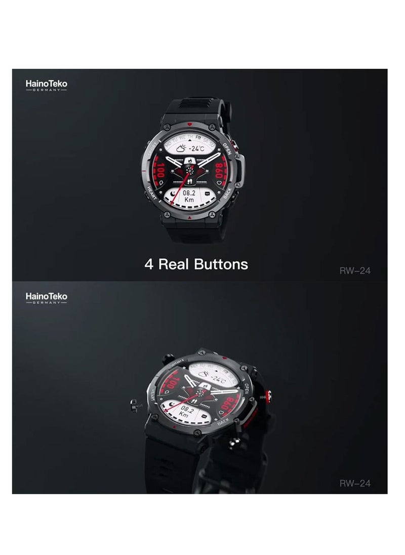 Haino Teko - Haino Teko Germany RW24 Sport Smart Watch with Waist Pack and Sports Sunglasses Combo Box - Image 1