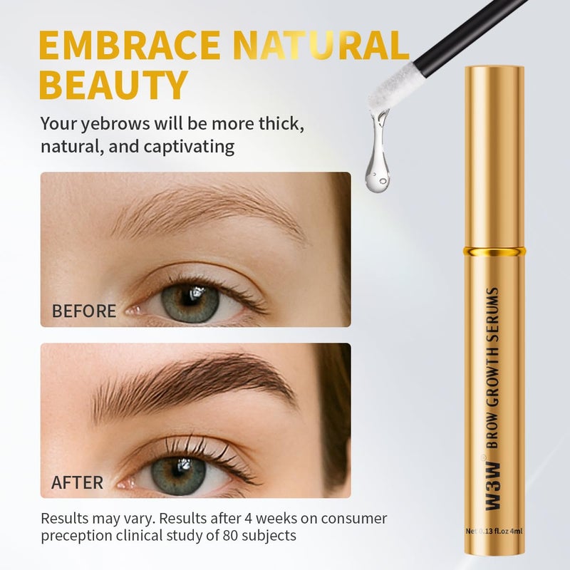 W3W 4ml Eyebrow Serum for Natural Brow Looks Brow Serum for ThickerFuller Eyebrow NoIrritating - Image 2