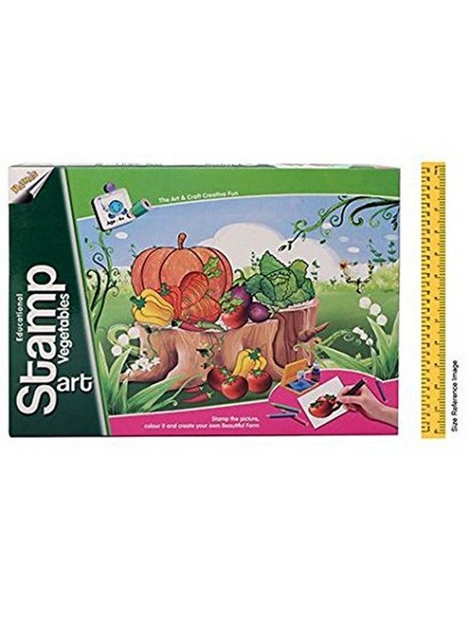 راتاناز مجموعة راتنا التعليمية للفنون والحرف اليدوية، طوابع فنية كبيرة للخضراوات، تحتوي على 12 ختمًا مختلفًا للخضراوات للأطفال من سن 4 سنوات فما فوق - Image 4