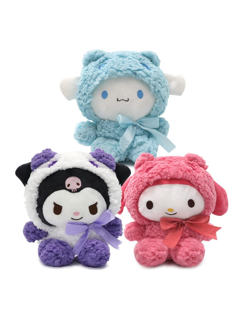 Excefore 8" Plushies Sanrio Stuffed Animals Cute Cartoon Anime Plush Gift for Girls Teens Fans Birthday Decoration - Image 1