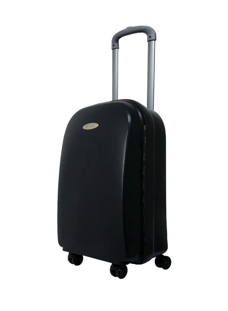 Reflection REFLECTION Hard Luggage, Trolley Bag with PP Plastic Body with Soft 3 Level Adjustable Handle, Black, 69 cm