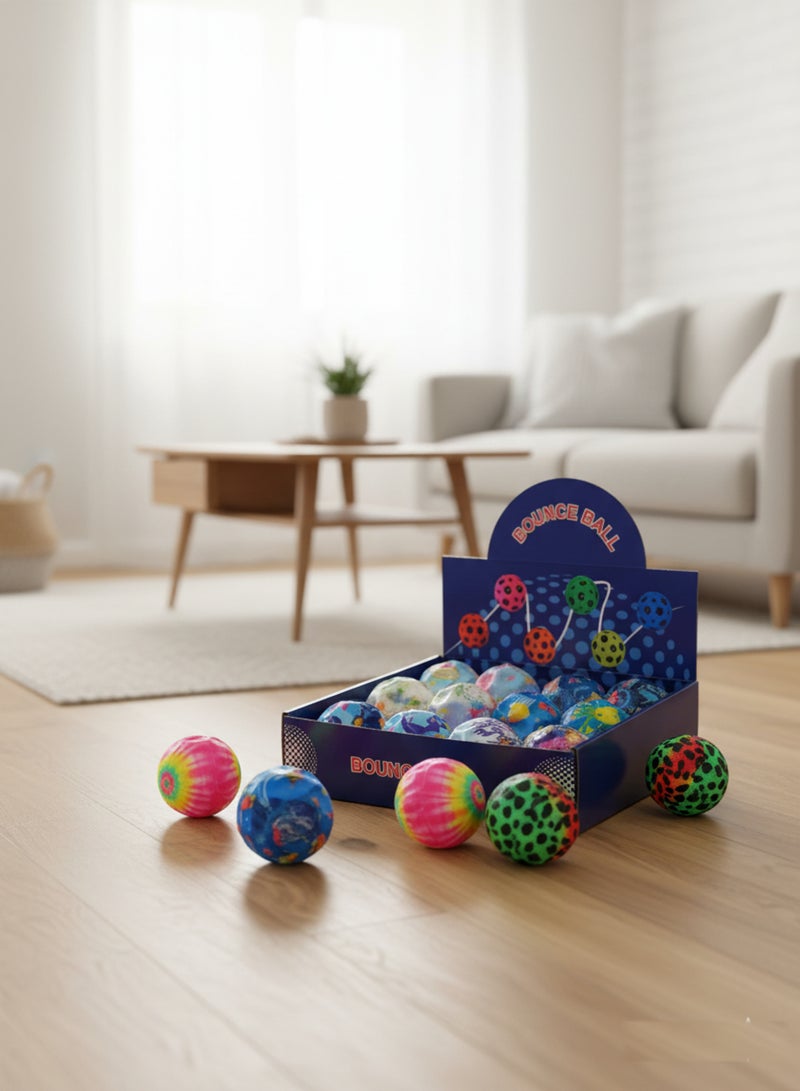 Rally High Bounce Jumping Balls for Kids, 12 Pack, Nautical Print, Fun Bounce Ball, 7cm Diameter - Image 3