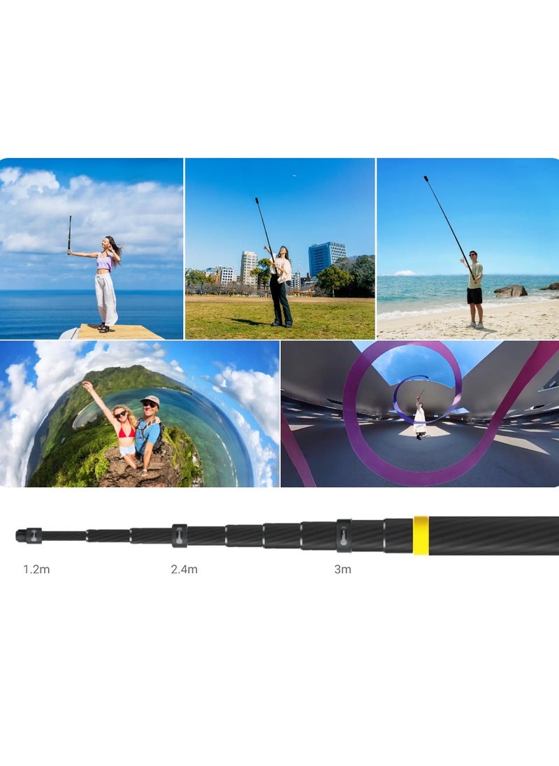 Insta360 - Enhanced Extended Edition Selfie Stick - Compatible with Insta360 X4, X3, ONE RS (Twin/4K), ONE X2, ONE R, ONE X and ONE Black - Image 1
