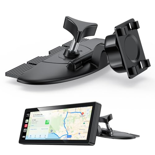 NiZiTOK CD Slot CarPlay Screen Mount for 7–10.5" Displays, Stable Anti-Vibration Holder for CarPlay & Android Auto Screens, Wide Compatibility, Secure and Easy Installation - Image 1