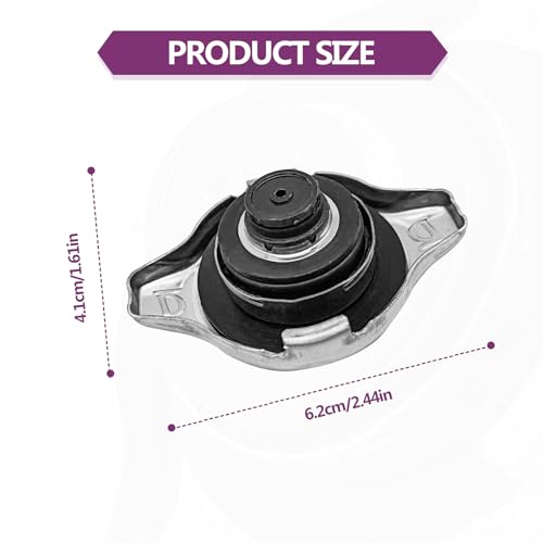 RBOKO 1640131650 Radiator Cap Compatible with Toyota 4Runner Avalon Echo Highlander Prius C Sequoia Sienna Solara Supra Tacoma Tundra Venza Yaris,Scion Lexus, Replace OE #1640131520 1640131480 1640146610 - Image 2