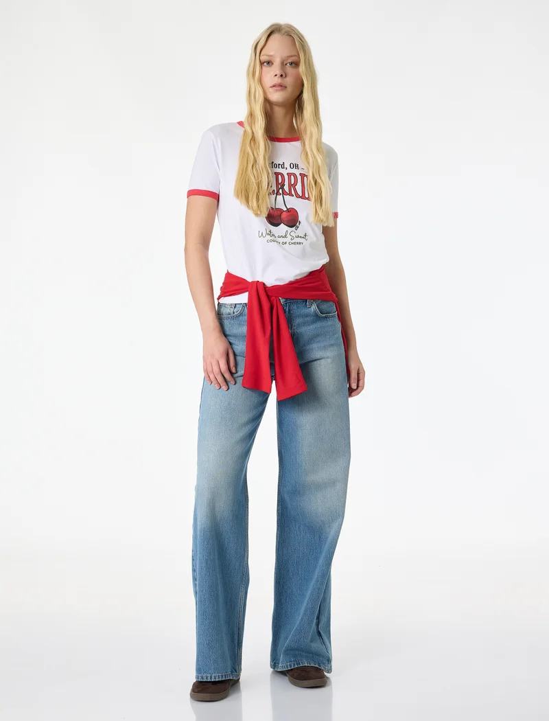 KOTON Printed Cotton T-Shirt