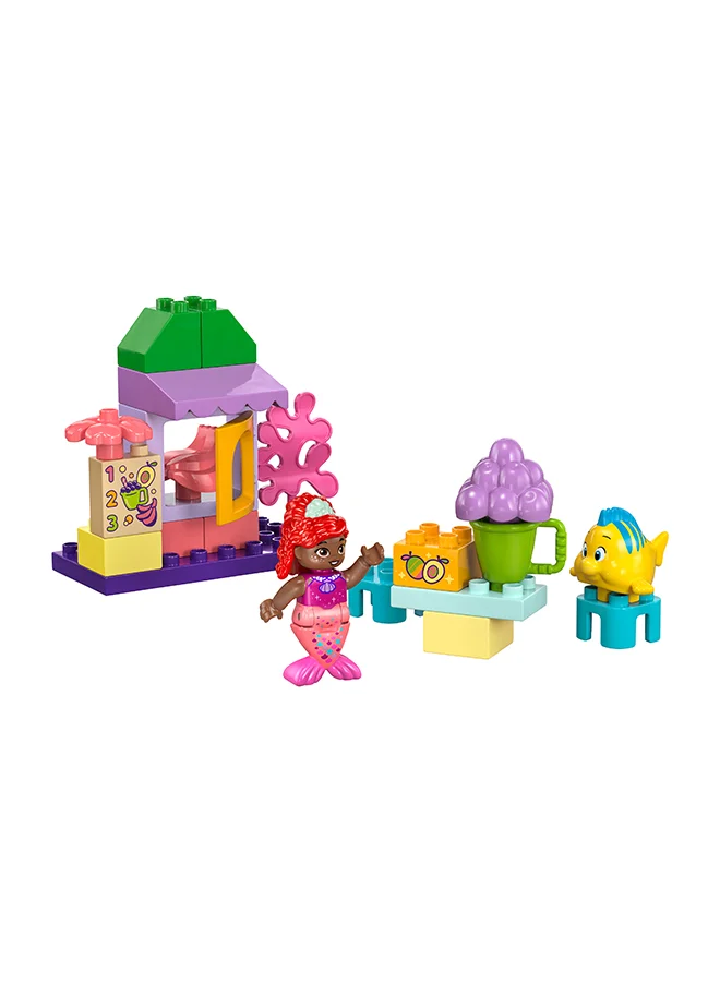LEGO Duplo Disney Ariel And Flounder’S Café Stand The Little Mermaid Building Toy, Educational Fruit-And-Food Play Building Set For Preschool Kids Aged 2 Plus (22 Pieces) 10420