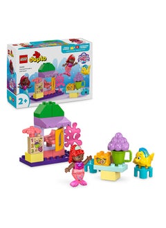 LEGO Duplo Disney Ariel And Flounder’S Café Stand The Little Mermaid Building Toy, Educational Fruit-And-Food Play Building Set For Preschool Kids Aged 2 Plus (22 Pieces) 10420  - Image 1