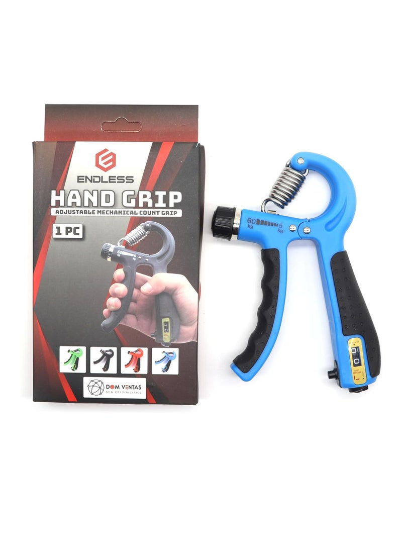ENDLESS  - Adjustable Hand Grip Strengthener from 5 Kg to 60 Kg Resistance Level with Counter | Assorted | Home and Gym for Forearm and  Finger Power Gripper Exercises - Image 1