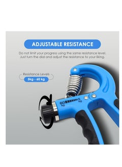 ENDLESS  Adjustable Hand Grip Strengthener from 5 Kg to 60 Kg Resistance Level with Counter | Assorted | Home and Gym for Forearm and  Finger Power Gripper Exercises  - Image 3