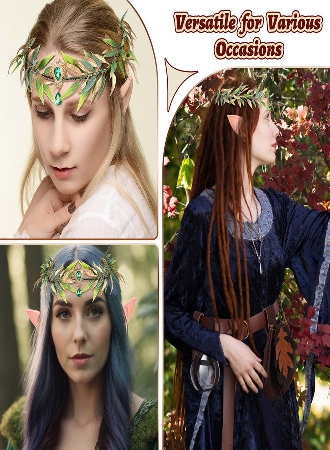 إيدويي إكسسوارات مهرجان عصر النهضة من IDEWEI للنساء - زي مهرجان عصر النهضة - حزام عصر النهضة بأذني قزم - حقيبة حزام من العصور الوسطى - زجاجات جرعات - بني - Image 5