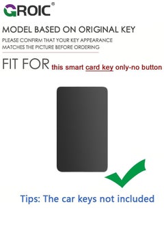 GROIC Fit for BMW Digital Key Card Cover with Keychain, Zinc Alloy and Silicone Car Key Shell Case for BMW 5 Series 535LE New 3 Series X7 IX3 8 Series X5 530LI, BMW Accessories Key Protector Key Holder  - Image 4