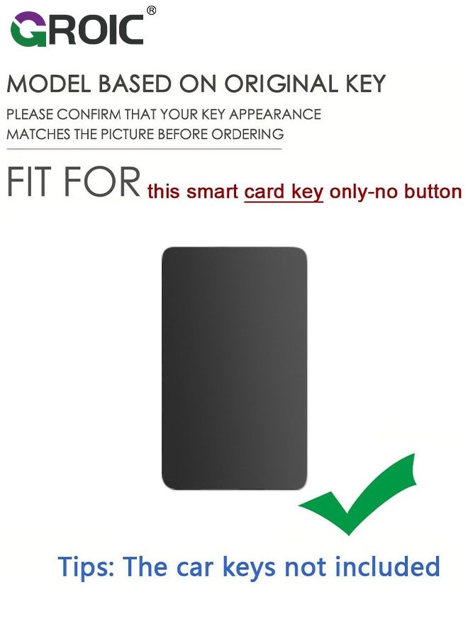 GROIC - Fit for BMW Digital Key Card Cover with Keychain, Zinc Alloy and Silicone Car Key Shell Case for BMW 5 Series 535LE New 3 Series X7 IX3 8 Series X5 530LI, BMW Accessories Key Protector Key Holder - Image 1