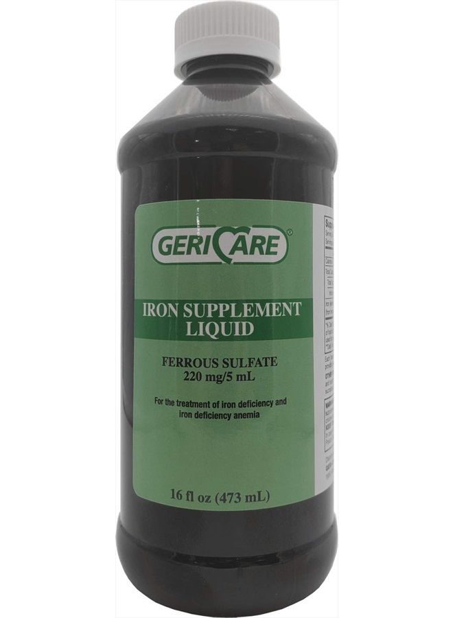 McKesson MCK Brand 16162700 Iron Supplement (ferrous Sulfate) Mckesson Brand Liquid 16 Oz. 57896070916 Box Of 1