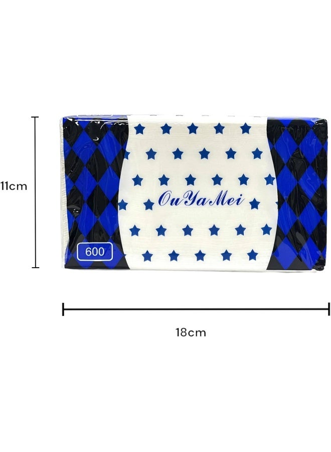 MOMENT White Facial Tissue, 600 Sheets X 3 Ply, Classic Sterilized Tissues For Germ Protection (Pack Of 5) - Image 3