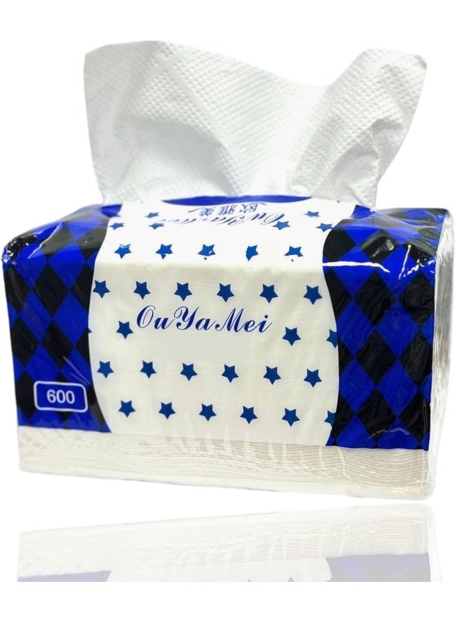 MOMENT White Facial Tissue, 600 Sheets X 3 Ply, Classic Sterilized Tissues For Germ Protection (Pack Of 5) - Image 2