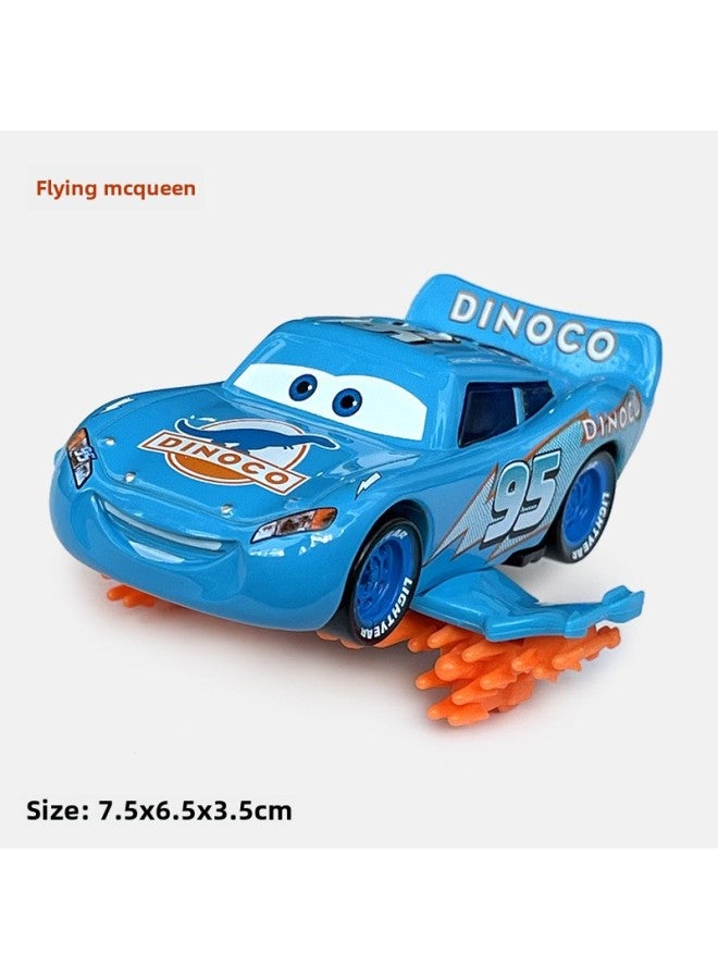 Racing Car Story Back Car Lightning McQueen Die Alloy Car Model Car Boy Toy Sports Car-Color:Dinosaur Flying Mcqueen Cannot Slide - Image 1