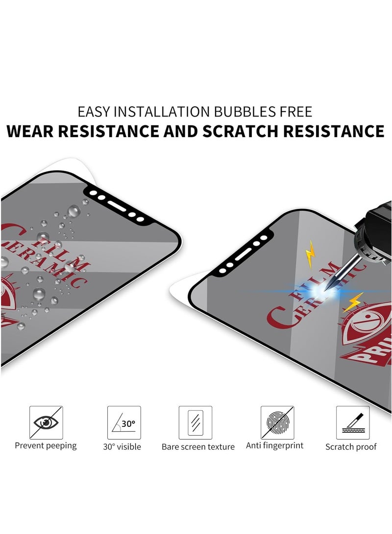 MIGOFAST iPhone 16 Pro Matte Privacy Ceramic Screen Protector Film  Matte  Anti-Spy  Full Adhesive  Flexible Not A Glass  Anti-Spy Full Adhesive Flexible Film - Image 4