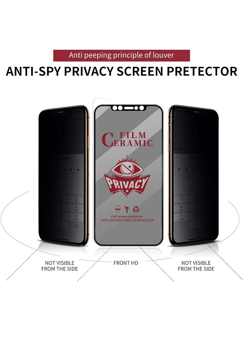 MIGOFAST iPhone 16 Pro Matte Privacy Ceramic Screen Protector Film  Matte  Anti-Spy  Full Adhesive  Flexible Not A Glass  Anti-Spy Full Adhesive Flexible Film - Image 5