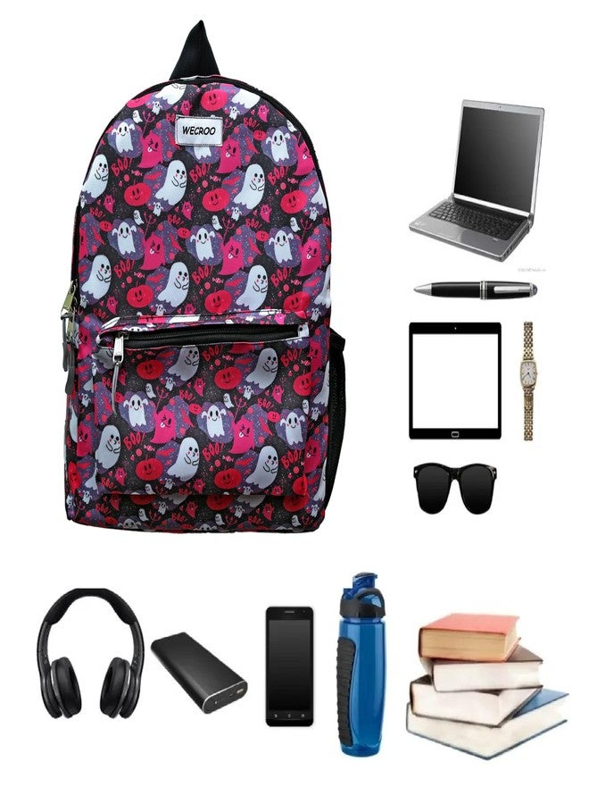WECROO Printed Backpack Stylish Women/Girls Backpack Latest Collage/Office Lightweight Travel bag (Pink) - Image 5