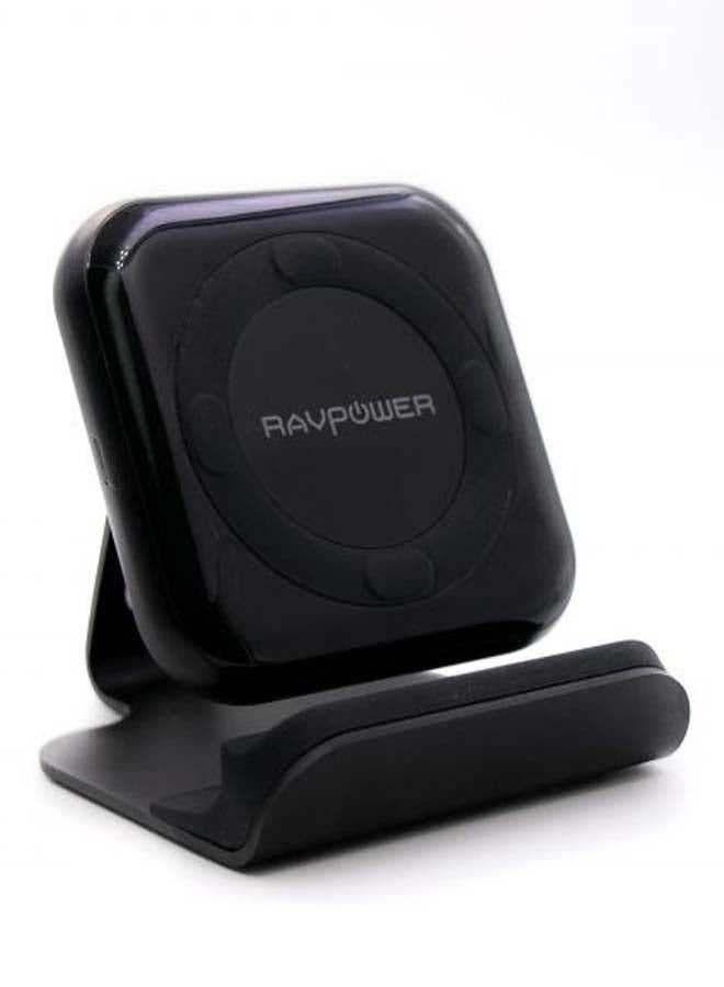 RAVPOWER Wireless Fast Charging PAD Plus Stand Black - Image 2